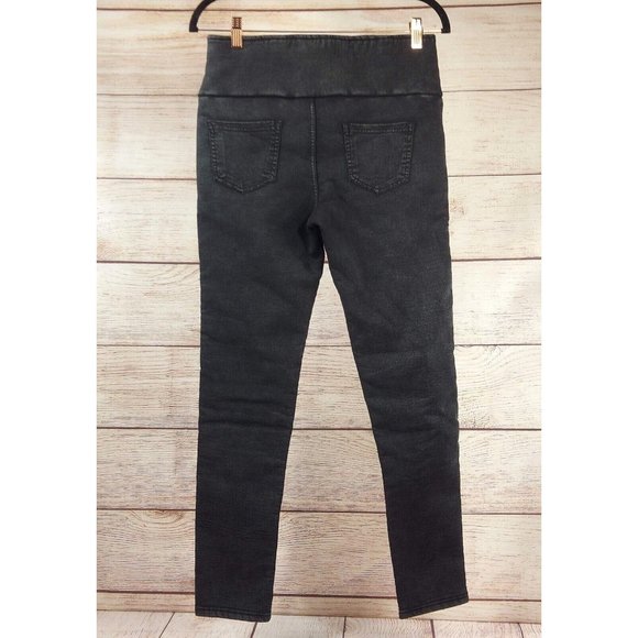 Women's Elastic Warm Legging High Waist Stretch Skinny Slim Fit Pants Black - Picture 14 of 15